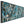 Wide Teal Horizontal Framed Canvas Jackson Pollock Style Art