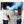 Blue White Abstract Framed Wall Art Print Panoramic - Mirage