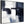 Blue White Abstract Wall Art Framed - Polar Divide