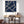 Blue White Abstract Artwork Framed XL Square - Pathways