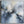 Blue White Abstract Framed Canvas XL - Skyfall