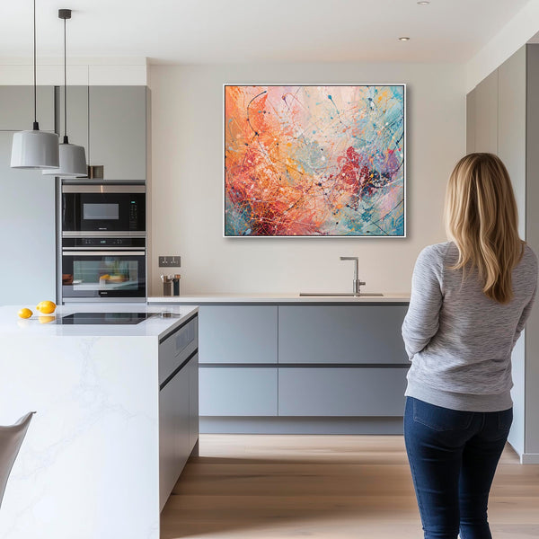 Bright Vibrant Colourful Framed Kitchen Wall Art Canvas - Zesty