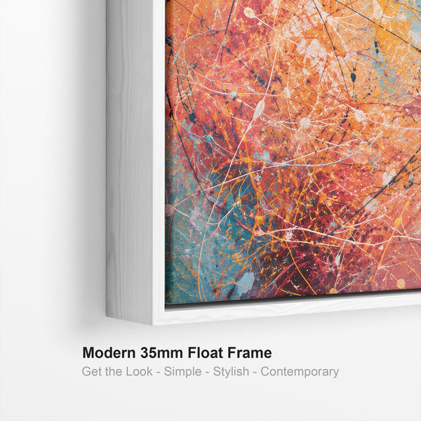 Bright Vibrant Colourful Framed Kitchen Wall Art Canvas - Zesty