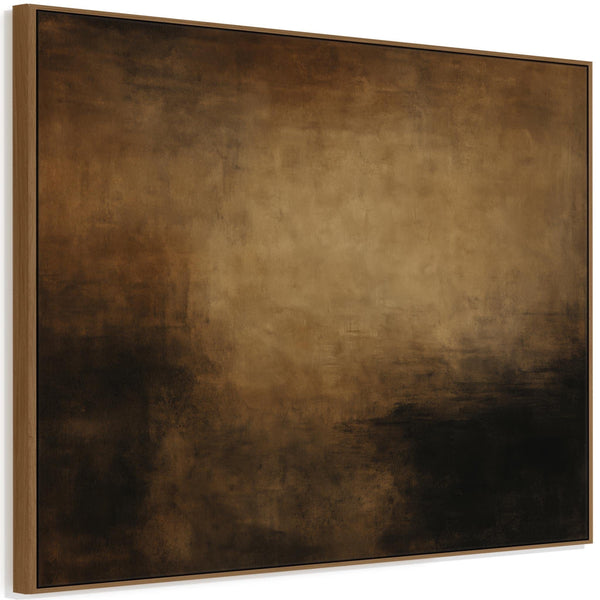 Brown Beige Black Canvas Pictures Framed Mocha Warmth
