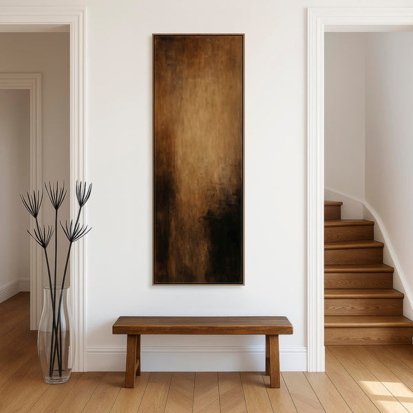 Brown Beige Black Framed Artwork Canvas Mocha Wish