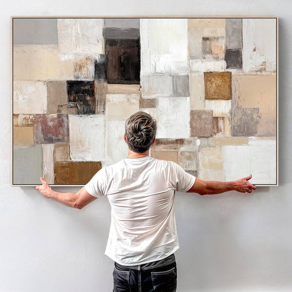 Extra Large Oversized Framed Canvas Picture - Grounded Earth