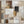 Warm Beige Cream Square Abstract Wall Art Framed - Calm Balance