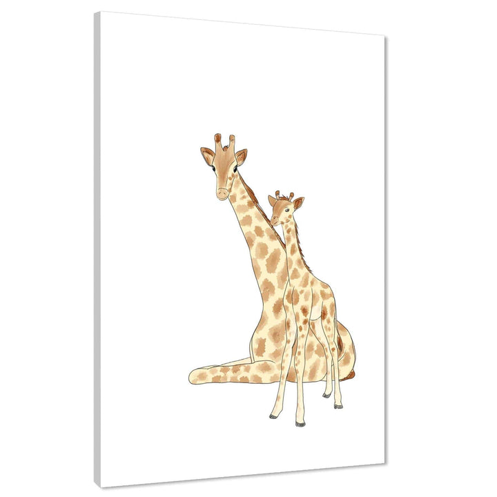 Childrens - Nursery Canvas Art Prints Yellow Giraffe - 1RP1465M
