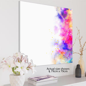 Abstract Multi Coloured Watercolour Brushstrokes Framed Art Prints