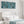 Wide Teal Blue Horizontal Framed Bedroom Canvas for Over Bed