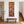 Tall Upright Orange Rust Framed Wall Art Canvas - Burnt Umber