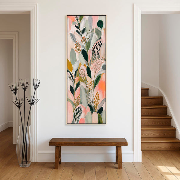 Hallway Tall Canvas Art - Colourful Entrance Artwork