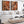 Large Living Room Framed Canvas for Lounge Rust Abstract Set 2