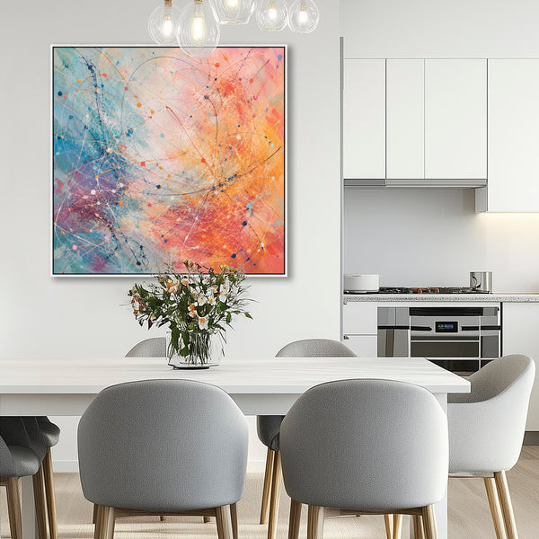 Large Bright Colourful Framed Kitchen Wall Art Canvas - Frenzy