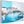 Kitchen Canvas Wall Art - Framed Cornish Coastal Artwork in Blue