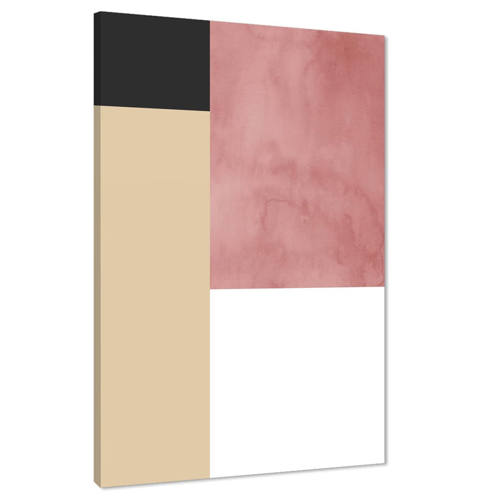 Abstract Pink Natural Design Canvas Wall Art Picture - 11241