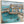Coastal Cornish Harbour Framed Seaside Artwork on Canvas Blue
