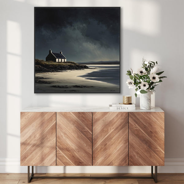Large Framed Scottish Wall Art - Coastal Crofters Retreat