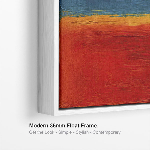 Multi-Coloured Unique Abstract Artwork Framed Colouful Embrace for Kitchen