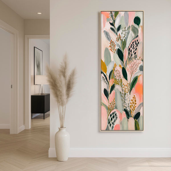 Hallway Tall Canvas Art - Colourful Entrance Artwork