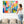 Multi-Coloured Unique Abstract Framed Wall Art Colourful Illusions