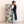 Tall Framed Vertical Canvas - Neutral Cream Black Hallway Art