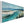 Wide Teal Blue Framed Beach Wall Art on Canvas - Coastal Calm