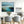 Extra Large Framed Irish Coastal Wall Art - Teal Blue Shores