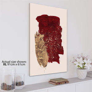 Abstract Red Gold Painting Canvas Art Pictures