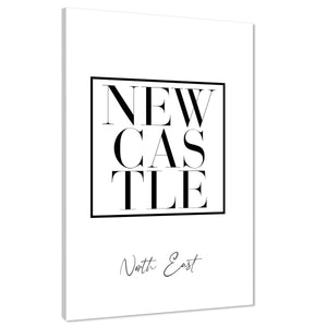 Newcastle Canvas Art Prints Cities Black and White