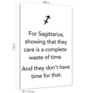 Sagittarius Quote Framed Art Prints  Black and White