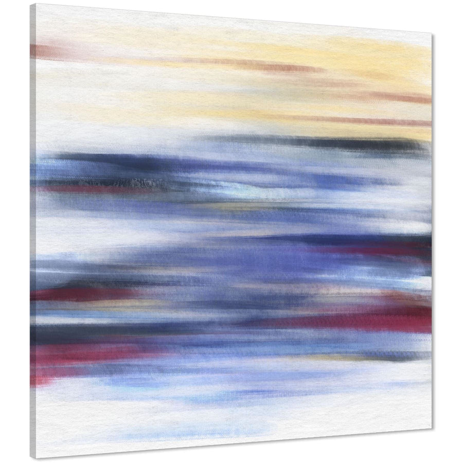 Abstract Multi Coloured Brush Strokes Canvas Art Prints