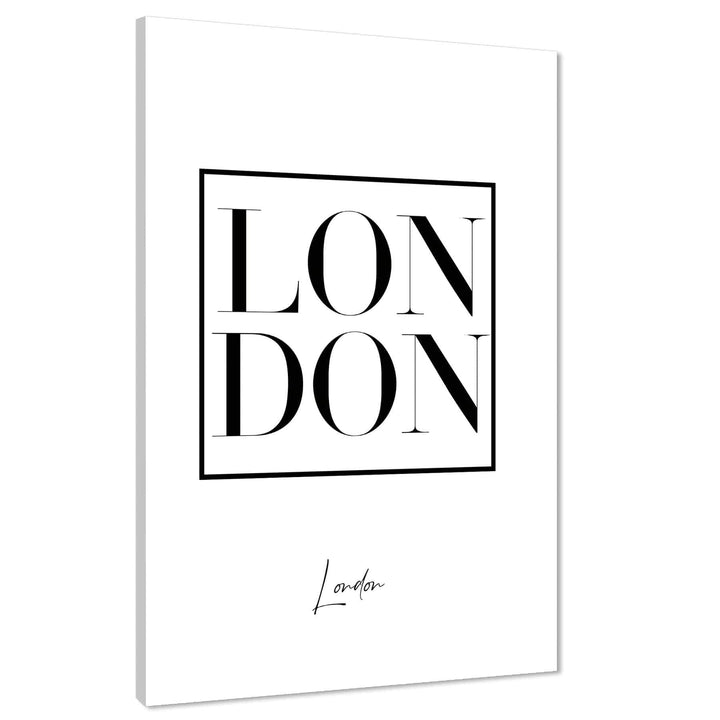 London Canvas Wall Art Print Cities Black and White - 1RP1266M