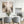 Living Room Framed Abstract Wall Art Canvas - Clay Fresco
