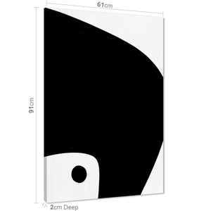 Abstract Black and White Design Framed Art Pictures