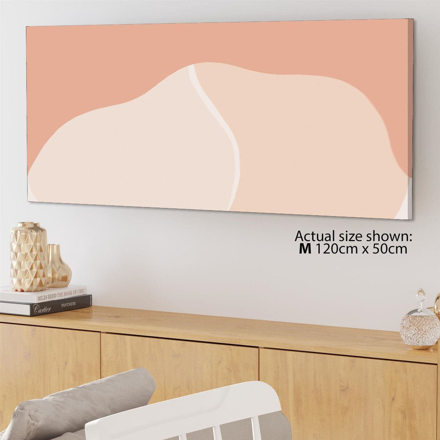 Abstract Pale Pink Watercolour Framed Art Pictures