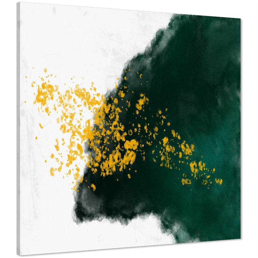 Abstract Green Yellow Painting Canvas Art Pictures