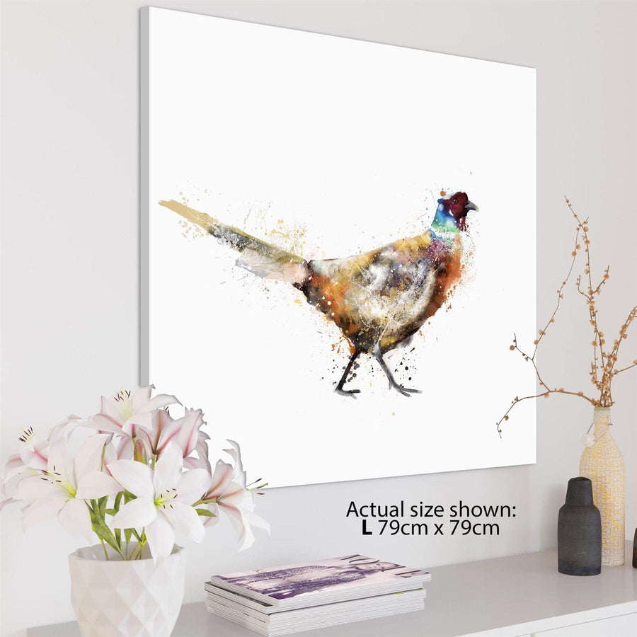 Pheasant Canvas Wall Art Picture - Multi Coloured