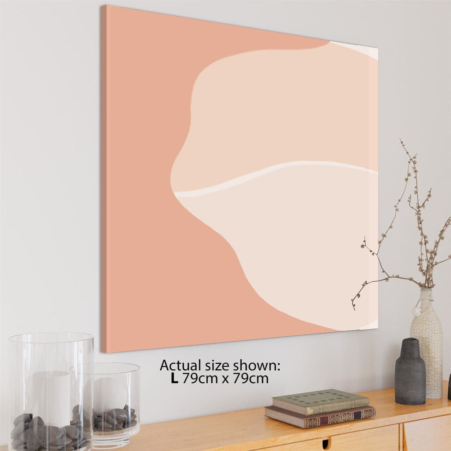 Abstract Pale Pink Watercolour Framed Art Pictures