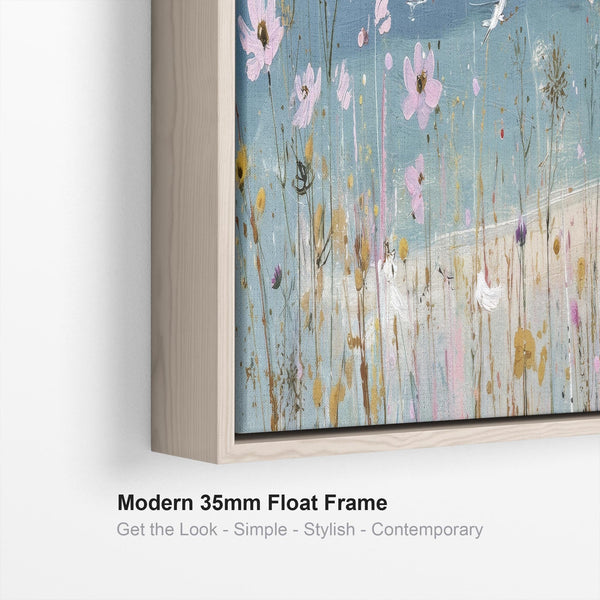 Blue Coastal Wall Art Panoramic - Cornish Harbour