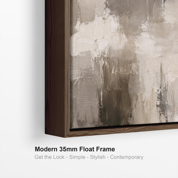 Large Living Room Framed Canvas Picture | Abstract Lounge Art