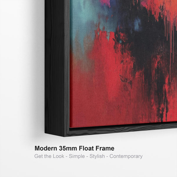 Extra Large Multi-Coloured Unique Framed Wall Art Colourful Illusion