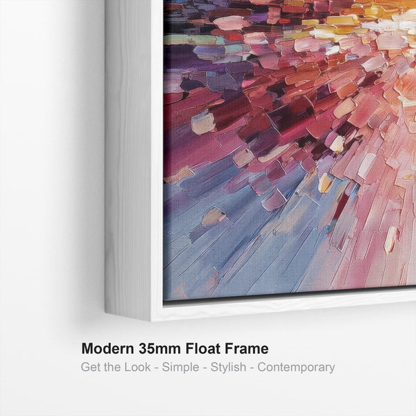 Unique Multi-Coloured Canvas Wall Art Framed Colourful Radiance
