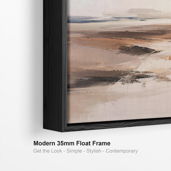 Terracotta Flow - Framed Rust Abstract Wall Art