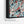 Framed Abstract Canvas Duck Egg Blue Jackson Pollock Style Art
