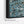 Tall Teal Blue Abstract Vertical Wall Art - Pollock Inspired