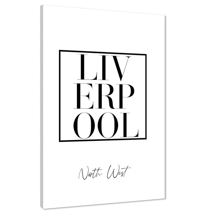 Liverpool Canvas Art Pictures Cities Black and White - 1RP1263M