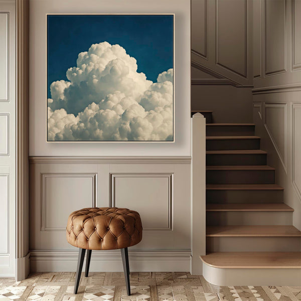 Hallway Framed Wall Art Canvas Clouds - Entrance Way Artwork