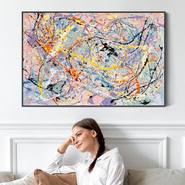 Brighten Your Living Room - Abstract Colourful Lounge Wall Art