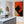 Orange Black Wall Art Canvas Framed - Rusted Geometry